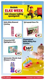 Kruidvat folder | Speelgoed Pagina 23: Hello Kitty Diamond Painting €3,99, Clementoni DIY Highlighters Set €19,99