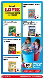 Kruidvat folder | Speelgoed Pagina 39: 999 Games Ligretto Groen €7,99, Halli Galli Extreme €9,99