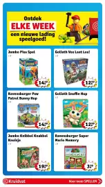 Kruidvat folder | Speelgoed Pagina 42: Goliath Snuffie Hup €12,99, Goliath Vos Laat Los! €12,99