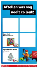 Kruidvat folder | Speelgoed Pagina 5: Super Mario Adventskalender €29,99, Squishmallows Squish-a-Longs €24,99