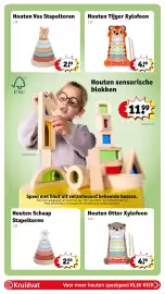 Kruidvat folder | Speelgoed Pagina 9: Houten Schaap Stapeltoren, Houten Otter Xylofoon