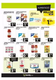 Catálogo Family Cash Página 8: Tonyina oli gira-sol festín €3,89, Didi caracolas de mar al natural €2,49