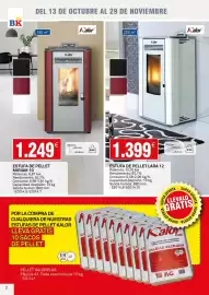 Catálogo Bricoking Página 2: Estufa de pellet mirian 10 €1.249,00, Lara - estufa de pellet 12 €1.399,00