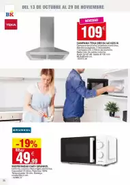 Catálogo Bricoking Página 36: Grunkel - microondas easy €49,99, Teka - campana dbb 6414ko kos ix €109,00
