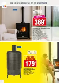 Catálogo Bricoking Página 4: Theca - estufa de leña redonda €179,00, Estufa leña volcano 10.6kw €369,00