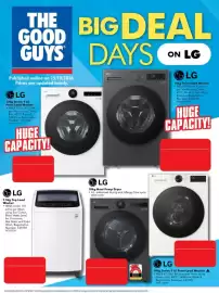 The Good Guys catalogue week 42 Page 2: LG 7.5kg Top Load Washer, LG 14kg Front Load Washer