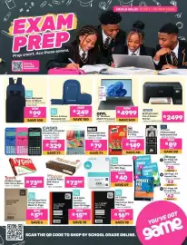 Game catalogue Page 1: Onn. 14" Pentium 6500Y Processor €4.999,00, Pen+ GEAR Genius 3-Piece Backpack Set €249,00