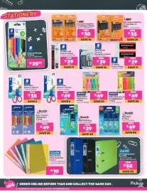 Game catalogue Page 2: Mars Plastic Eraser & Sharpener 2-Piece €39,00, Penflex HiGlo Fluorescent Ink Highlighters €69,00