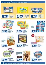 Volantino Ok Sigma Pagina 8: Danone Actimel €2,69, Nestlé Fruttolo €1,39