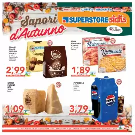 Volantino Sidis | superstore Pagina 1: Biscotti Ricchi Mulino Bianco €2,99, Pizza Ristorante Cameo €1,89