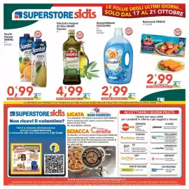 Volantino Sidis | superstore Pagina 20: Olio Extra Vergine di Oliva Sagra Classico €4,99, Ammorbidente Coccolino €2,99