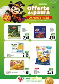 Volantino SpesAmica Pagina 17: Valsòia cotoletta €2,89, Findus polpette al sugo €4,99