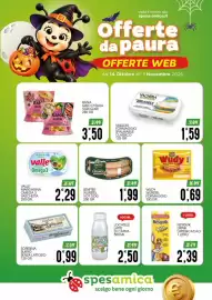 Volantino SpesAmica Pagina 18: Wudy wurstel formaggio €0,69, Valle' margarina omega 3 vaschetta €2,29