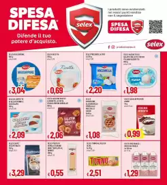 Volantino Galassia superstore Pagina 18: Selex salatini rustici ai wurstel di pasta €2,06, Ricotta Selex €0,69
