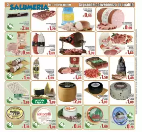 Volantino Top Supermercati Pagina 2: Pecorino gigante nero la fonte €1,99, Senfter Speck IGP Gran Resa €1,59