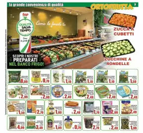 Volantino Top Supermercati Pagina 7: Madama Oliva olive verdi dolci den. €2,49, Dimmidisi risotto zucca/salsiccia €2,79