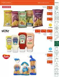 Folheto Recheio semana 42 Página 17: Heinz mostarda yellow €1,64, Batatas fritas amanecer lisas/presunto/camponesas €0,39