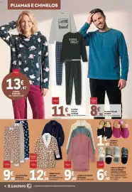 Folheto E.Leclerc Página 4: TisSaia camisa de noite senhora €9,95, Tissaia basics robe polar adulto €12,95