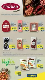 Catálogo Makro Página 1: Chouriço de carne extra €5,69, Linguiça Probar €7,99