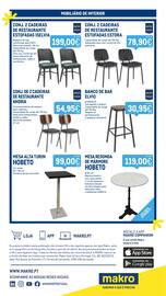 Catálogo Makro semana 42 Página 18: Conj. 2 cadeiras de restaurante estofadas iselvia €199,00