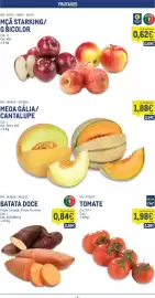 Catálogo Makro semana 42 Página 4: Mçã starking/ g bicolor €0,62, Meoa gália/cantalupe €1,88