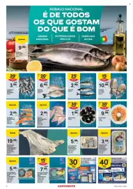 Folheto Continente Bom dia semana 42 Página 3: Porção de salmão €2,99, Nacional - enfrega d'aria €9,99