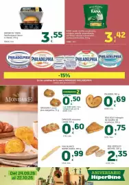 Folleto HiperDino Página 10: Palmera €0,69, Pan blanco barra doree €0,99