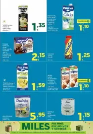 Folleto HiperDino Página 11: Emiciela - leche condensada €1,15, Yosoy - barista bebida de avena sabor pistacho €1,35