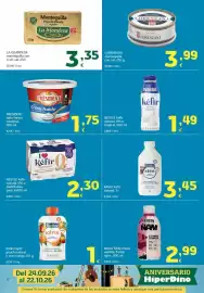 Folleto HiperDino Página 12: Président - nata fresca cremosa €1,75, La islandesa - mantequilla con o sin sal €3,35