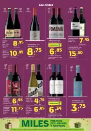 Folleto HiperDino Página 27: Lopez de haro vino blanco €4,75, Marqués de Cáceres vino tinto Crianza €6,95