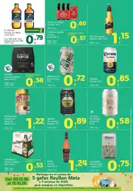 Folleto HiperDino Página 31: El águila cerveza sin filtrar €0,79, Amstel oro cerveza tostada €0,89