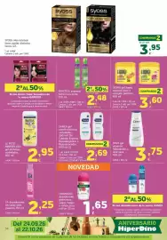 Folleto HiperDino Página 34: Dove gel advance hidratación o aloe vera €3,75, Sanex gel neutro €2,69