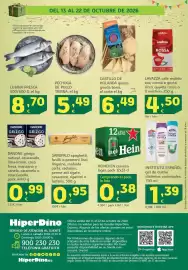 Folleto HiperDino Página 50: Instituto Español gel de ducha €1,39, Castillo de Holanda queso gouda barra €6,49