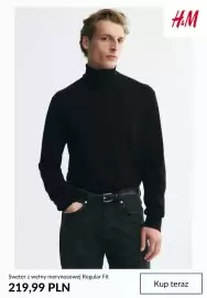 H&M gazetka tydzień 42 Strona 5: Sweter z wełny merynosowej Regular Fit H & M €219,99