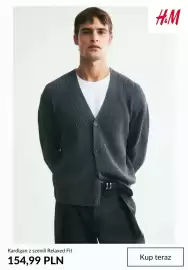 H&M gazetka tydzień 42 Strona 6: Kardigan z szenili Relaxed Fit H & M €154,99