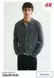H&M gazetka tydzień 42 Strona 7: Kardigan Regular Fit H & M €134,99
