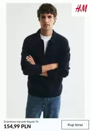 H&M gazetka tydzień 42 Strona 8: Dzianinowy top polo Regular Fit H & M €154,99