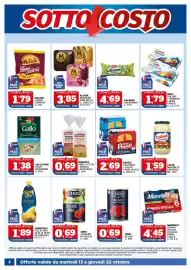 Volantino Il Punto Sigma Pagina 2: Pavesi crackers €2,69, Gallo riso gran risparmio €1,38