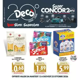 Volantino Deco Superstore Pagina 1: Findus Sofficini vari tipi €1,89, La Molisana Pasta Classica €0,68