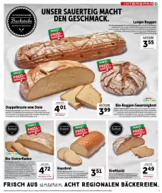 Interspar Flugblatt woche 42 Seite 3: Hausbrot €3,51, Bio-Steirerfladen €4,72