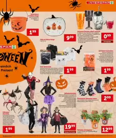 Interspar Flugblatt woche 42 Seite 5: Deko-Spinnennetz €1,99, LED-Kürbis-Lichterkette €1,99