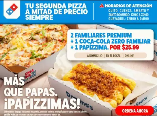 Domino's Pizza (válido hasta 2-11)