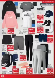 Kaufland leták týden 42 Strana 11: Puma taška/batoh €249,90, Puma triko €299,90