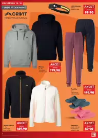 Kaufland leták týden 42 Strana 8: Termo mikina €169,90, Pantofle €59,90