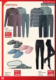 Kaufland leták týden 42 Strana 9: Termo legíny/ punčochy €44,90, Pyžamo €199,90