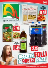 Volantino Al Discount Pagina 1: Findus Minestrone Tradizione €2,79, Pepsi Cola Regular/Zero €2,15