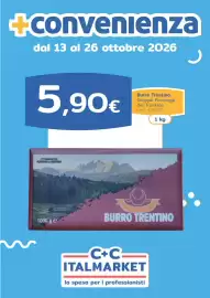 Volantino C+C Italmarket Pagina 1: Burro Trentino €5,90