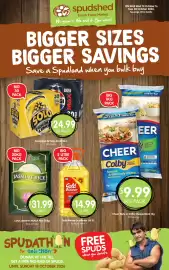 Spudshed catalogue week 42 Page 1: Gold Winner Sunflower Oil €14,99, Lotus Jasmine AAAA Rice €31,99