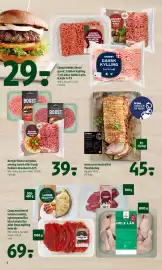 Coop 365 tilbudsavis uge 42 Side 4: Burger Boost / Coop hakket oksekød €39,00, Irma gourmetsaltet flæskesteg €45,00