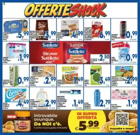 Volantino DEM Pagina 2: Algida Cornetto Classico €4,49, Danone Actimel vari gusti €1,99